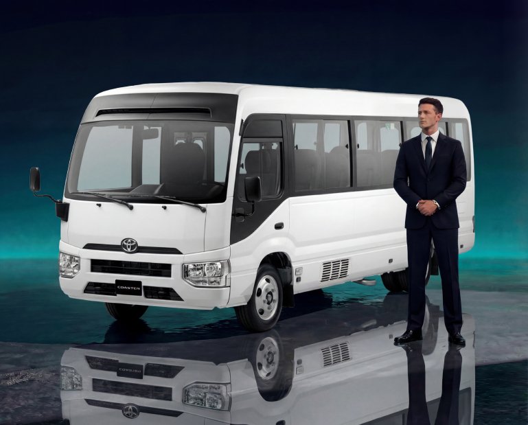 Toyota Coaster 23 seats  Modern